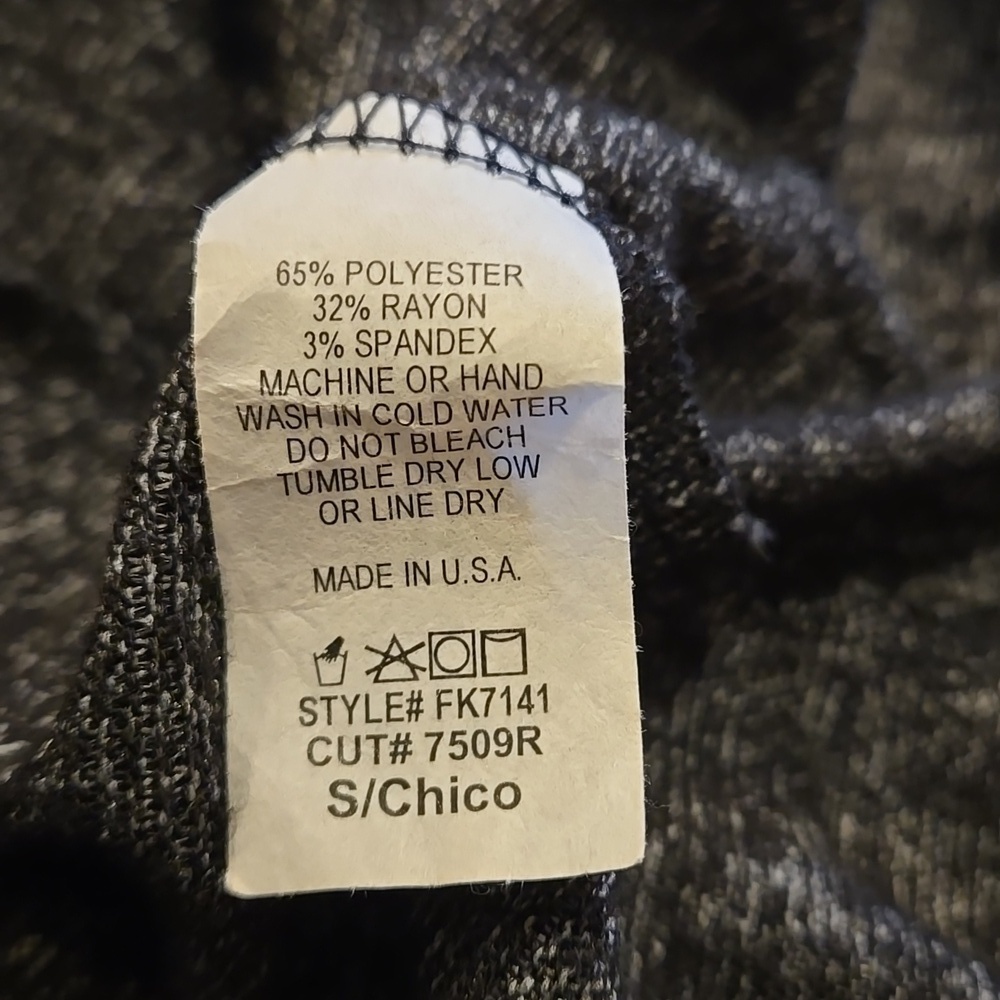 Free Kisses Open Front Waterfall Cardigan Lightweight Marled Women size Small - Picture 5 of 9